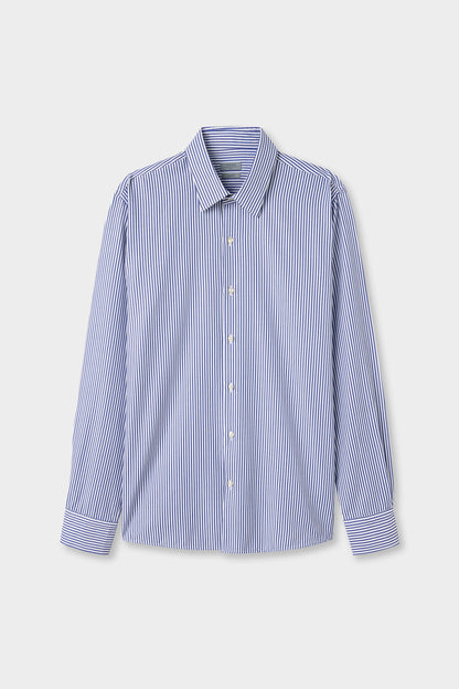 Twn Slim Fit Saks Mavi Çizgili Gömlek