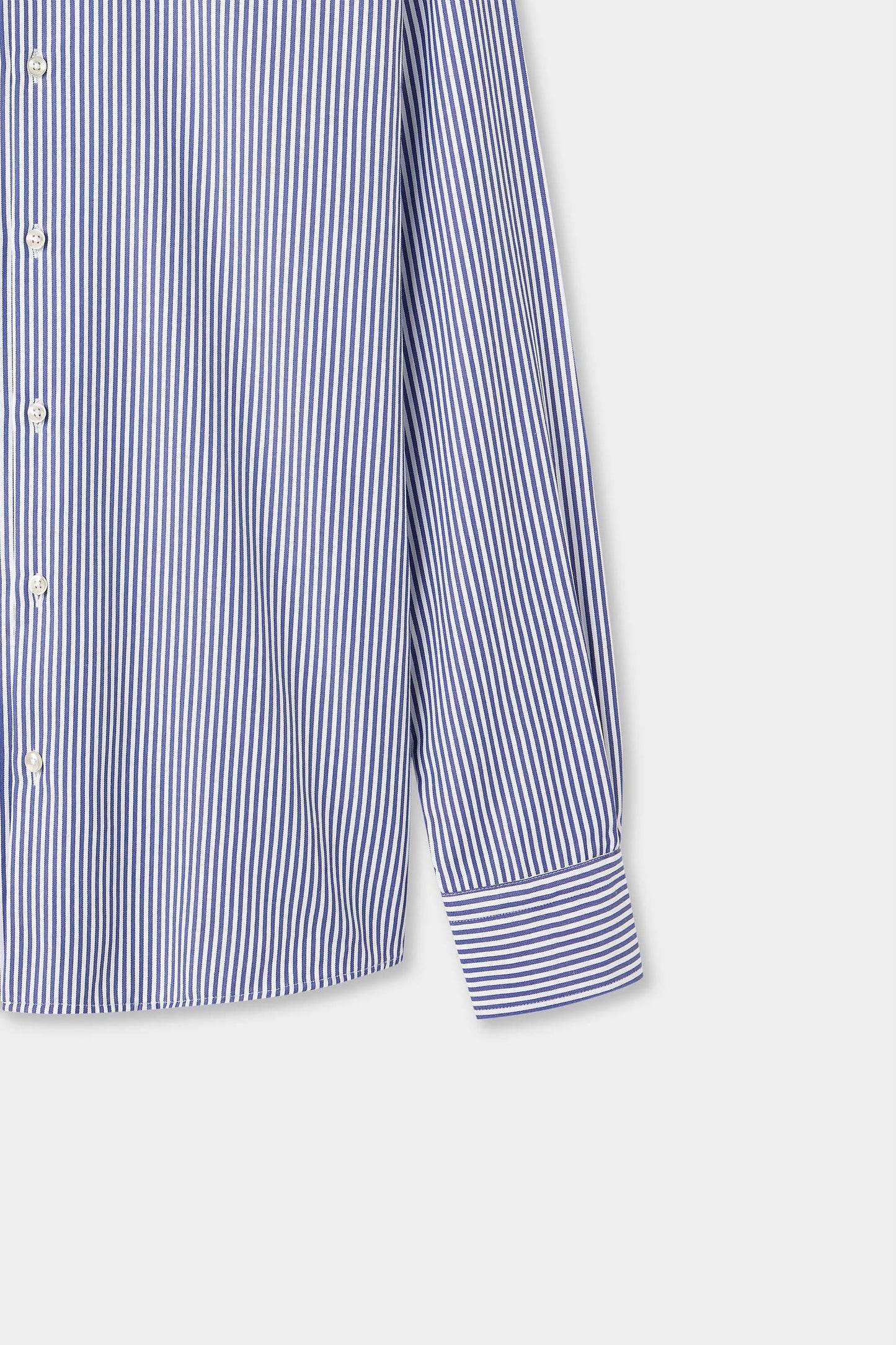 Twn Slim Fit Saks Mavi Çizgili Gömlek
