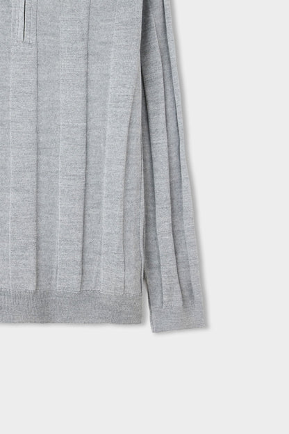 Ds Damat Regular Fit Gri Düz Örgü Kazak