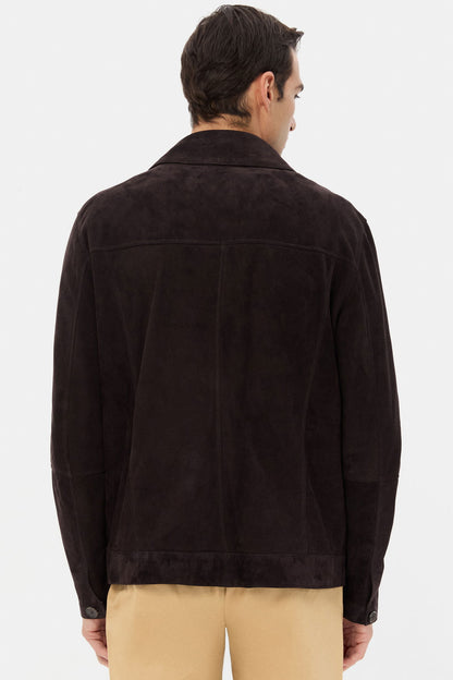 Ds Damat Regular Fit Kahverengi Deri Mont