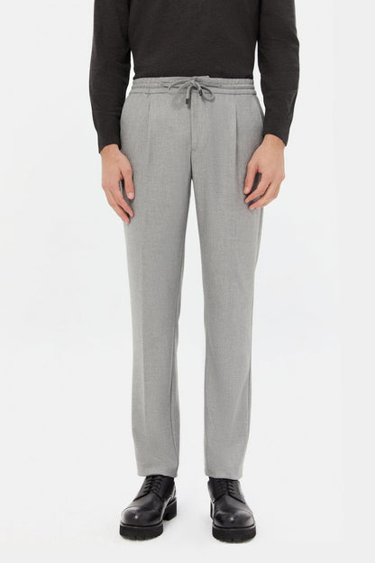 Ds Damat Regular Fit Gri Gabardin Jogger Pantolon