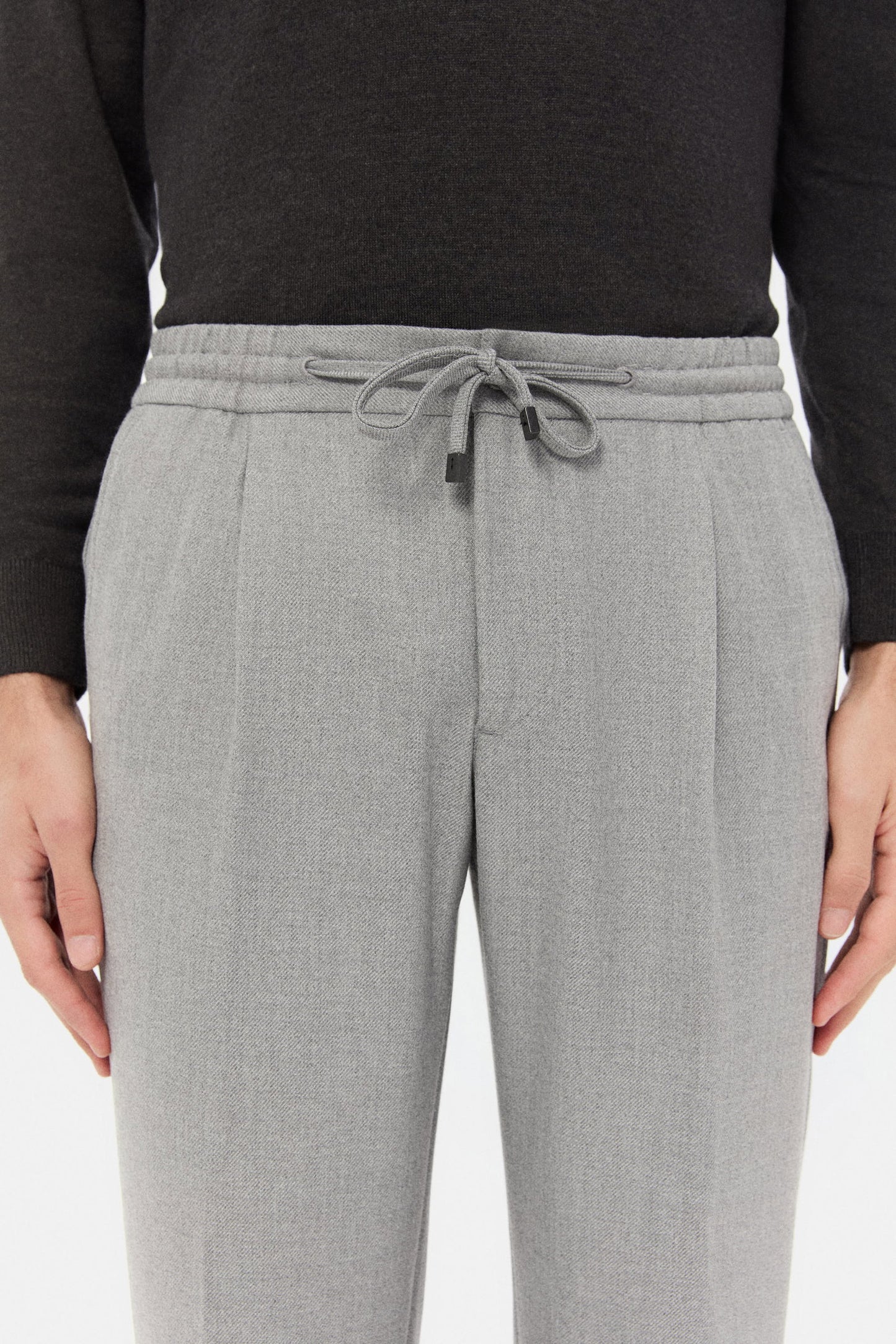 Ds Damat Regular Fit Gri Gabardin Jogger Pantolon