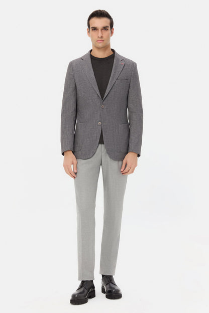 Ds Damat Regular Fit Gri Gabardin Jogger Pantolon
