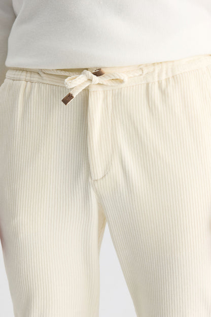 Ds Damat Relaxed Fit (pilesiz) Ekru Armürlü Jogger Pantolon