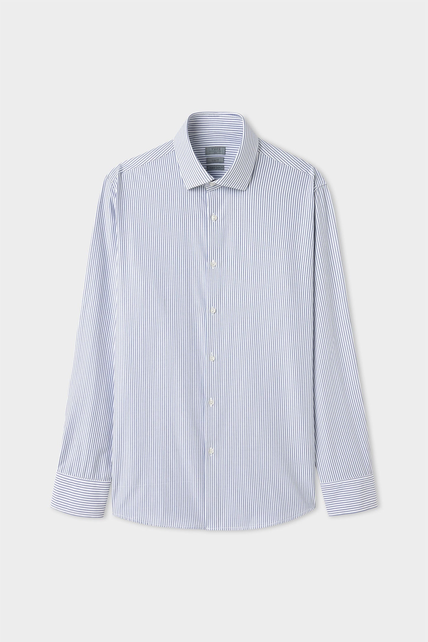 Twn Slim Fit Lacivert Çizgili Gömlek