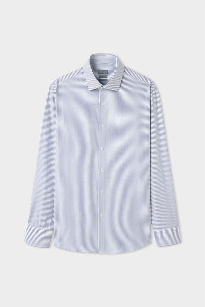 Twn Slim Fit Lacivert Çizgili Gömlek