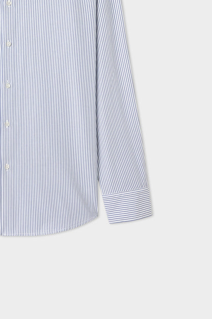 Twn Slim Fit Lacivert Çizgili Gömlek