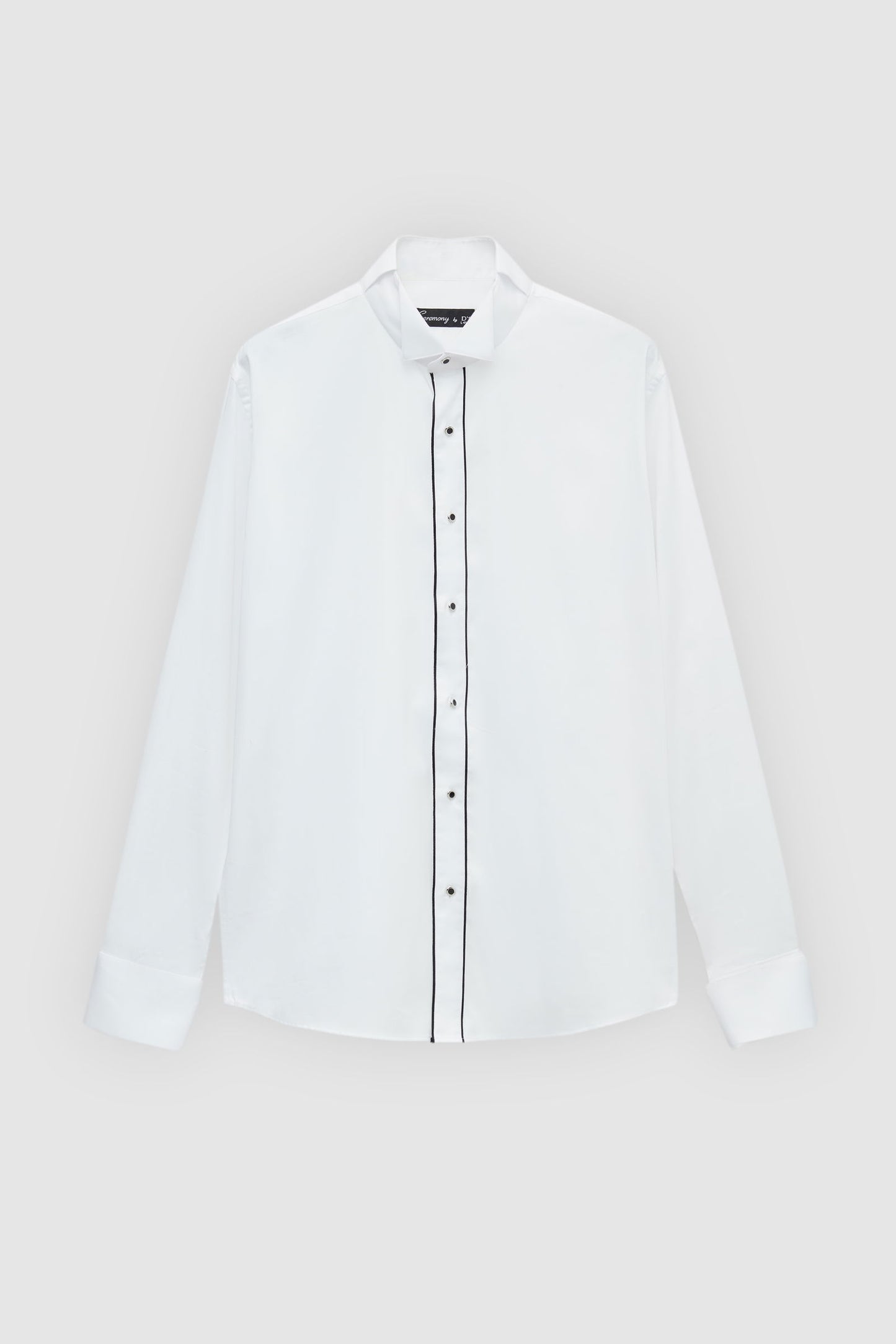 Ds Damat Slim Fit Beyaz Düz Smokin Gömlek