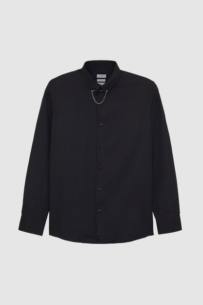 Twn Slim Fit Siyah Çizgili Gömlek