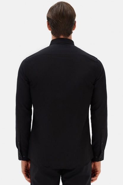 Twn Slim Fit Siyah Çizgili Gömlek