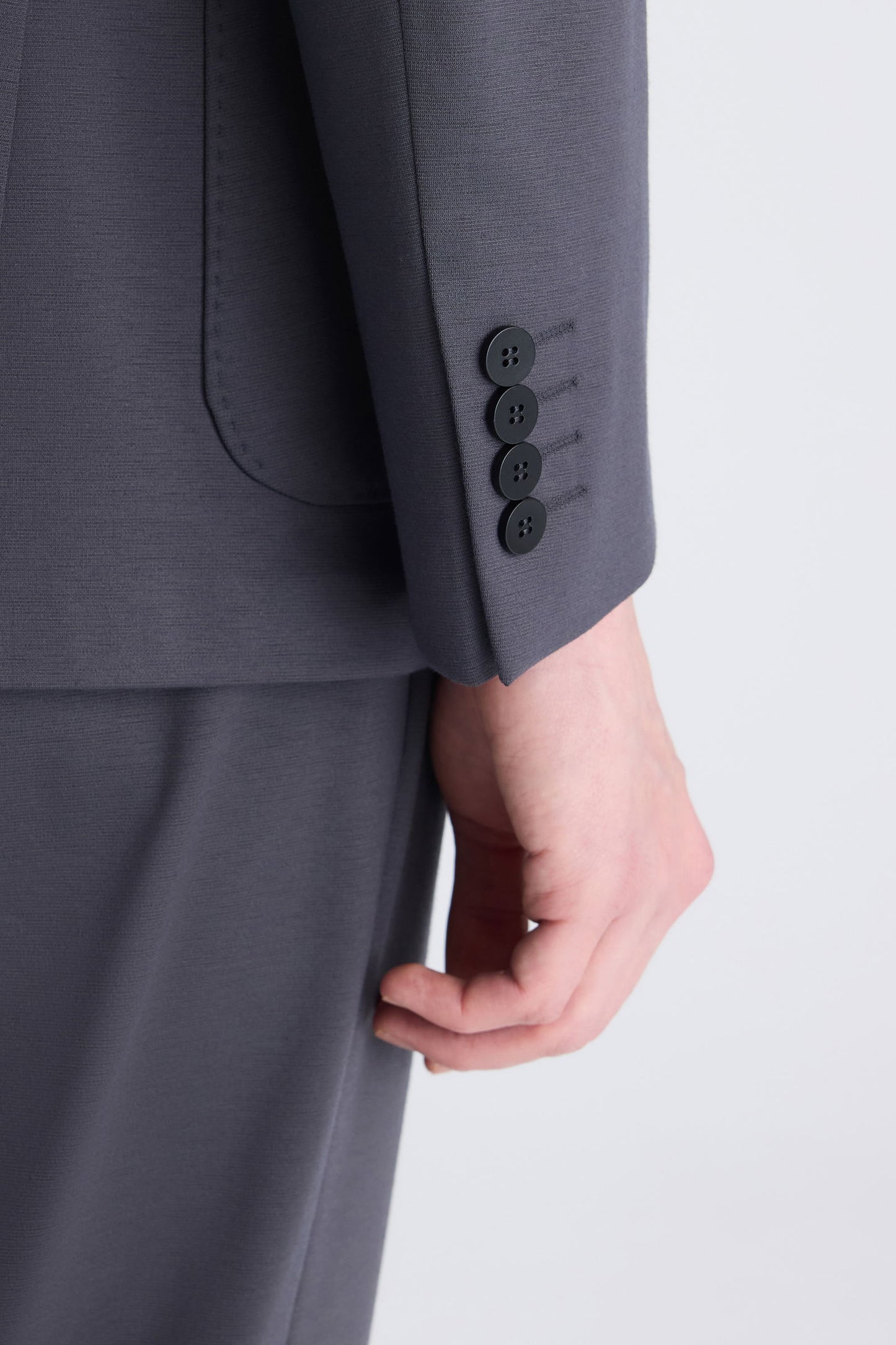 Ds Damat Slim Fit Antrasit Baskılı Takim Elbise