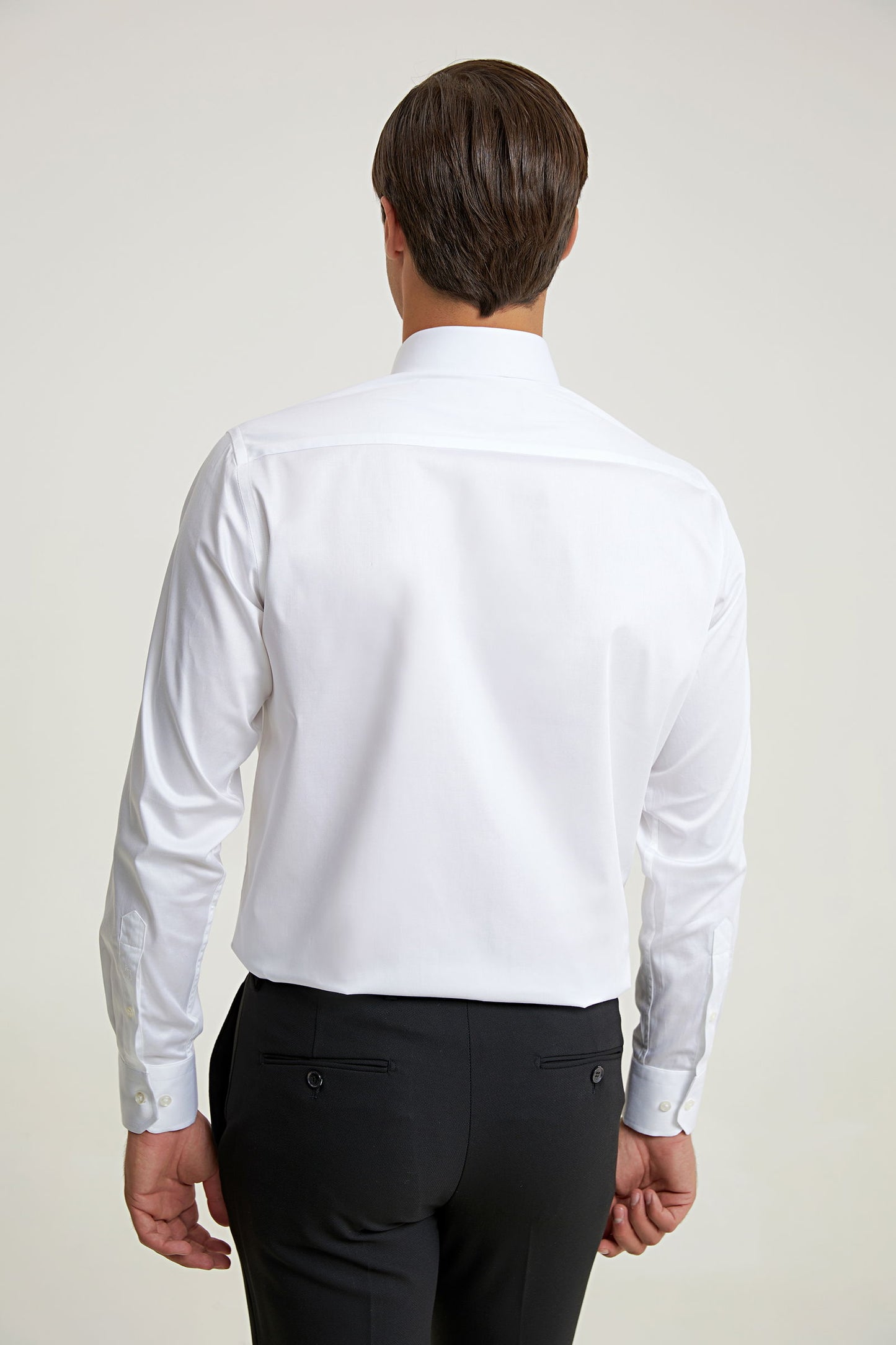 Ds Damat Regular Fit Beyaz Düz Gömlek