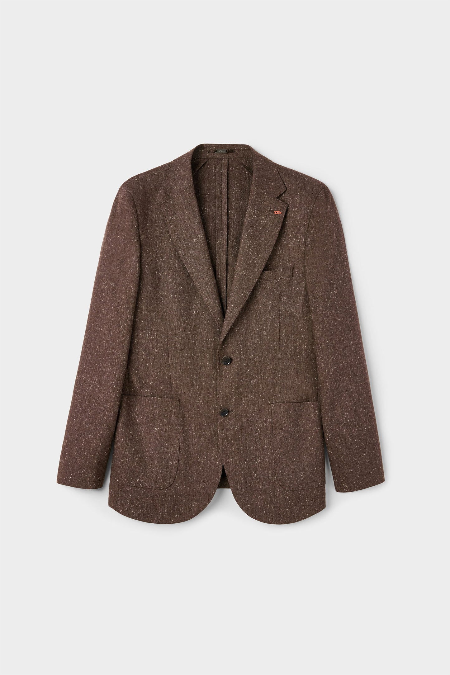 Twn Slim Fit Kahverengi Armürlü Kumaş Ceket