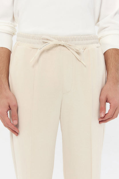 Ds Damat Regular Fit Bej Düz Eşofman Alt