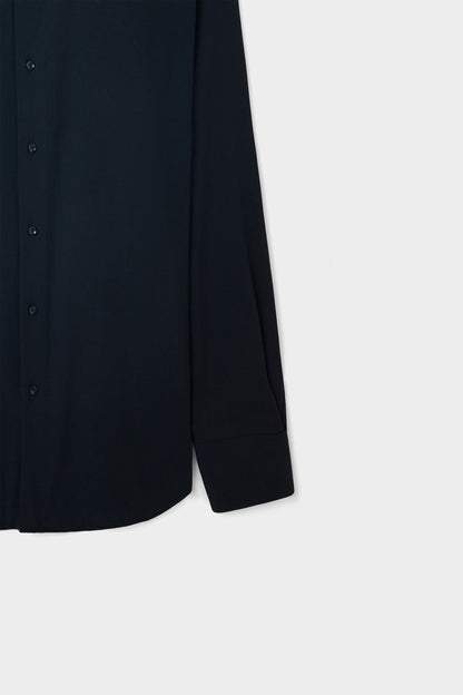 Ds Damat Slim Fit Lacivert Armürlü Gömlek