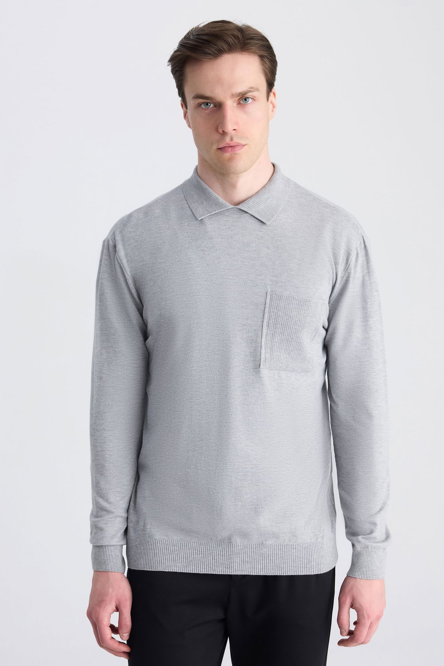 Twn Slim Fit Gri Kazak