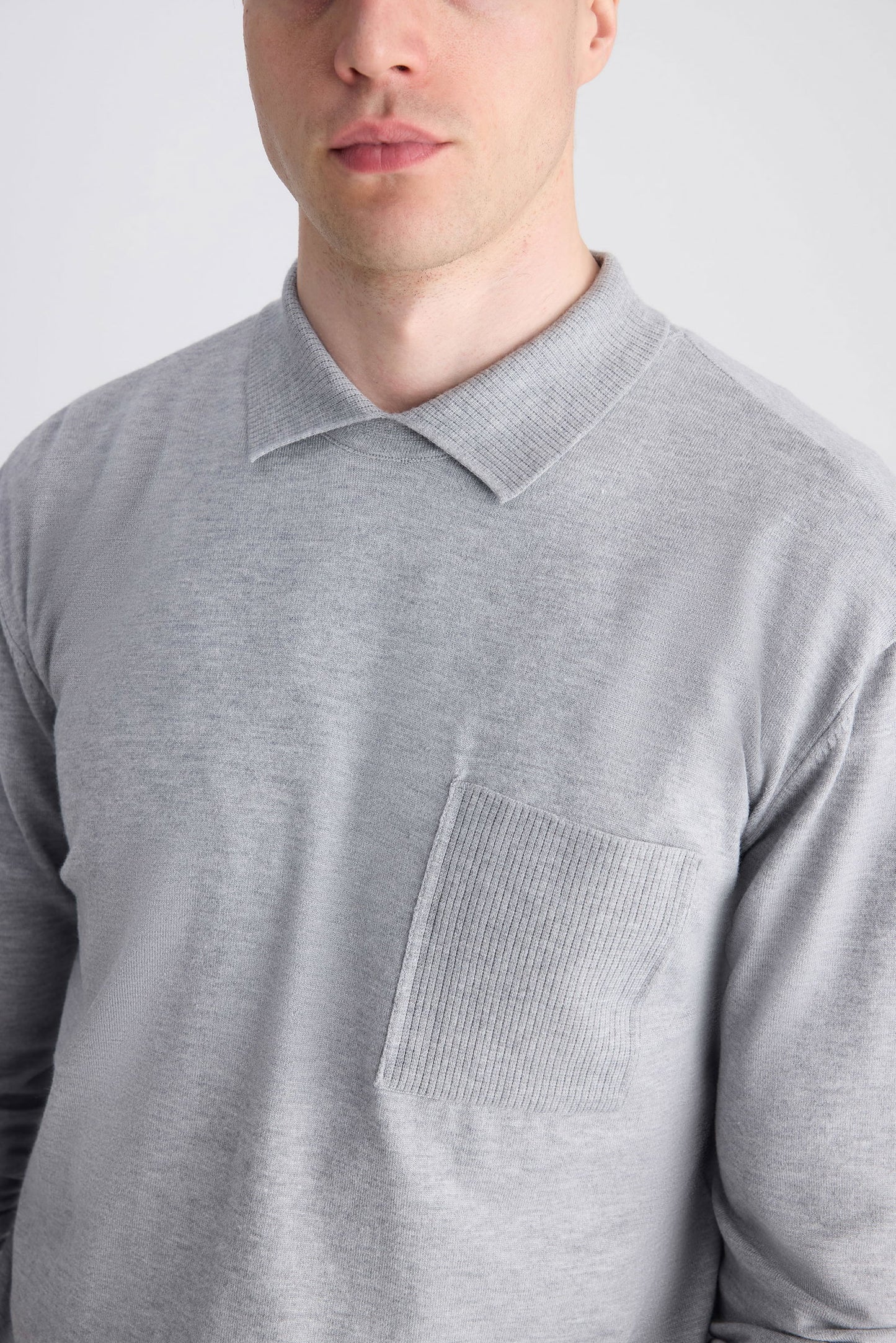 Twn Slim Fit Gri Kazak