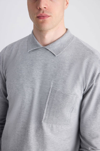 Twn Slim Fit Gri Kazak