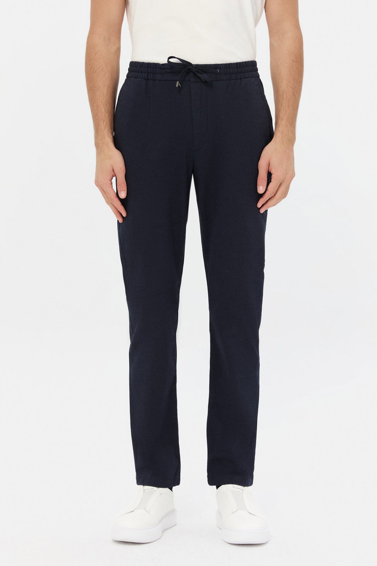 Ds Damat Relaxed Fit Lacivert Gabardin Jogger Pantolon