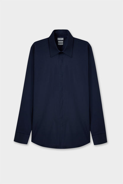 Twn Slim Fit Lacivert Düz Gömlek