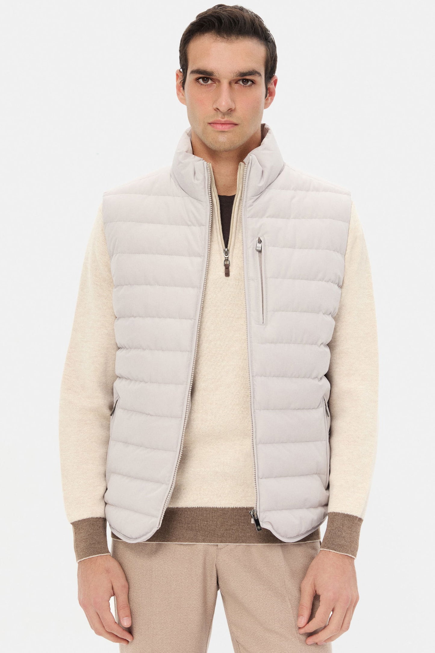 Ds Damat Regular Fit Taş Düz Yelek Mont