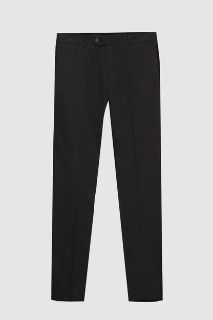 Twn Slim Fit Siyah Düz Damatlık & Smokin Yelekli Takim Elbise