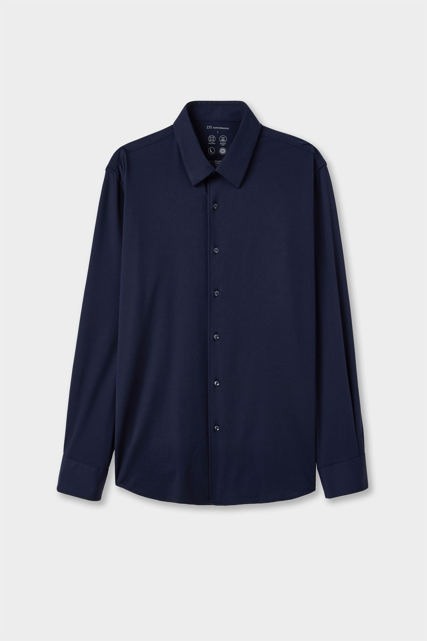 Ds Damat Slim Fit Lacivert Örme Gömlek