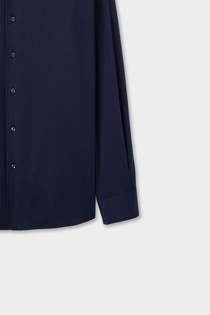 Ds Damat Slim Fit Lacivert Örme Gömlek