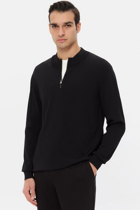 Twn Slim Fit Siyah Kazak