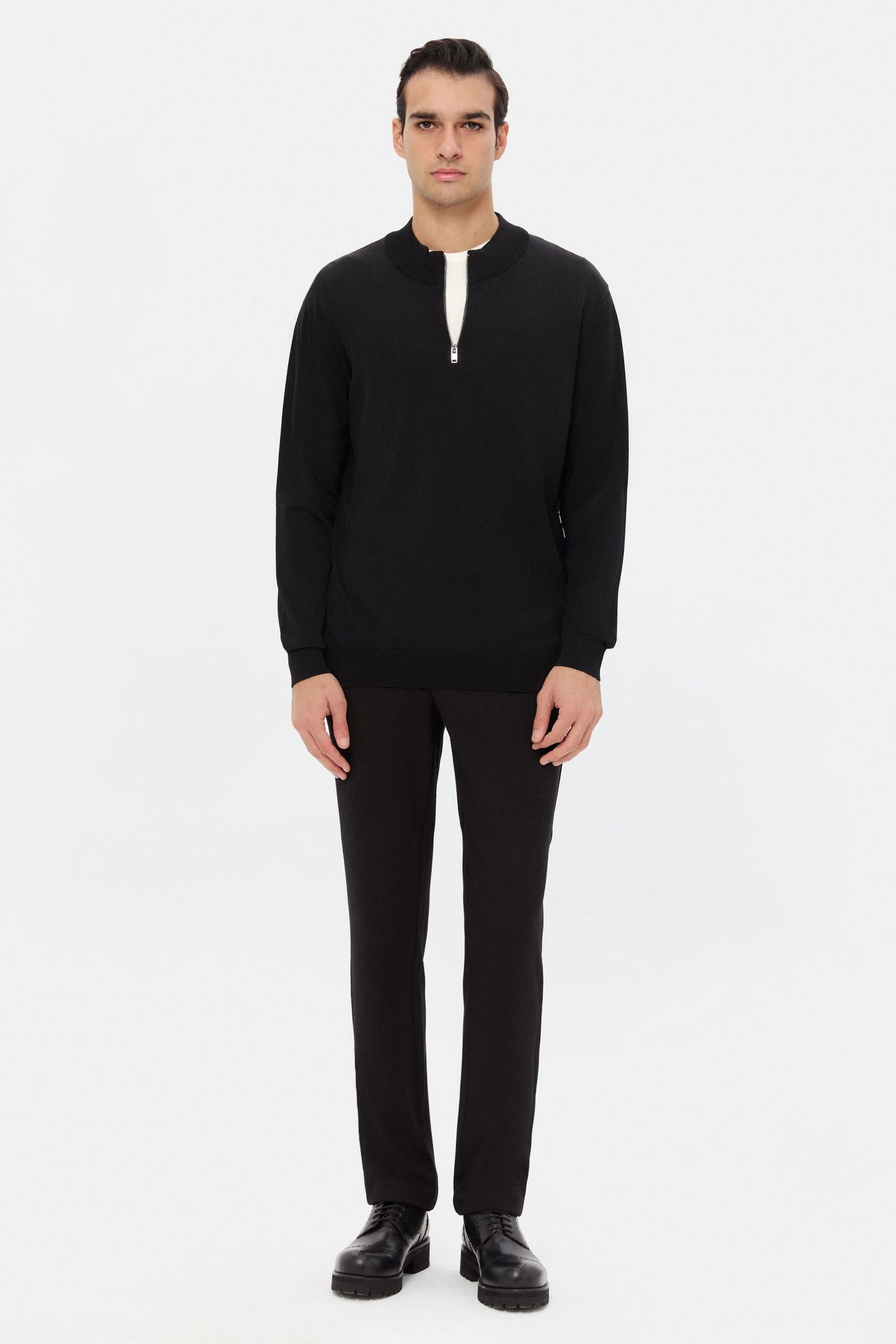 Twn Slim Fit Siyah Kazak