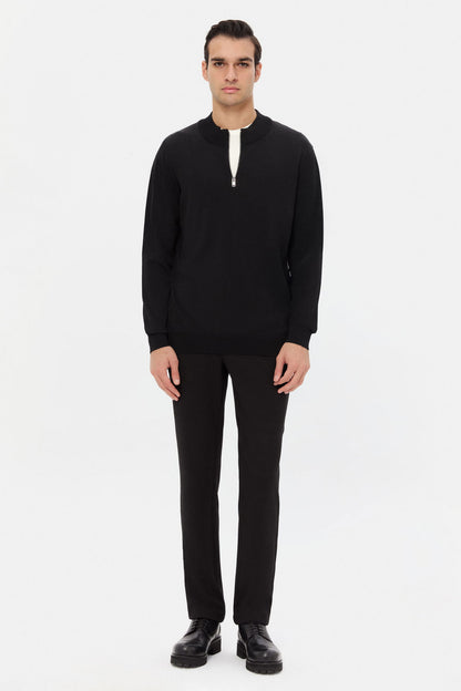 Twn Slim Fit Siyah Kazak