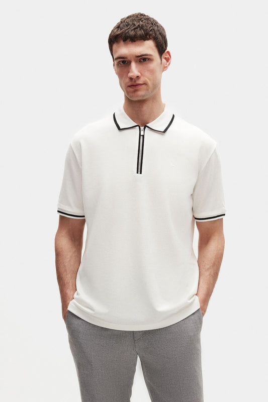 Ds Damat Regular Fit Ekru Polo Tişört