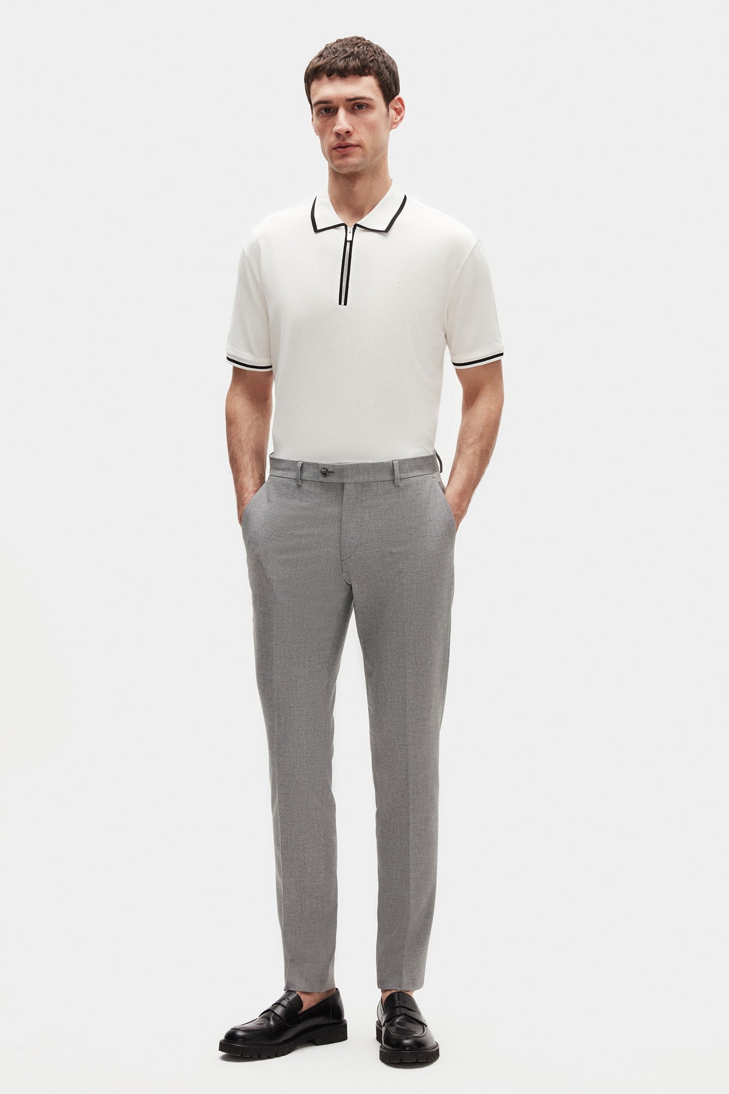 Ds Damat Regular Fit Ekru Polo Tişört