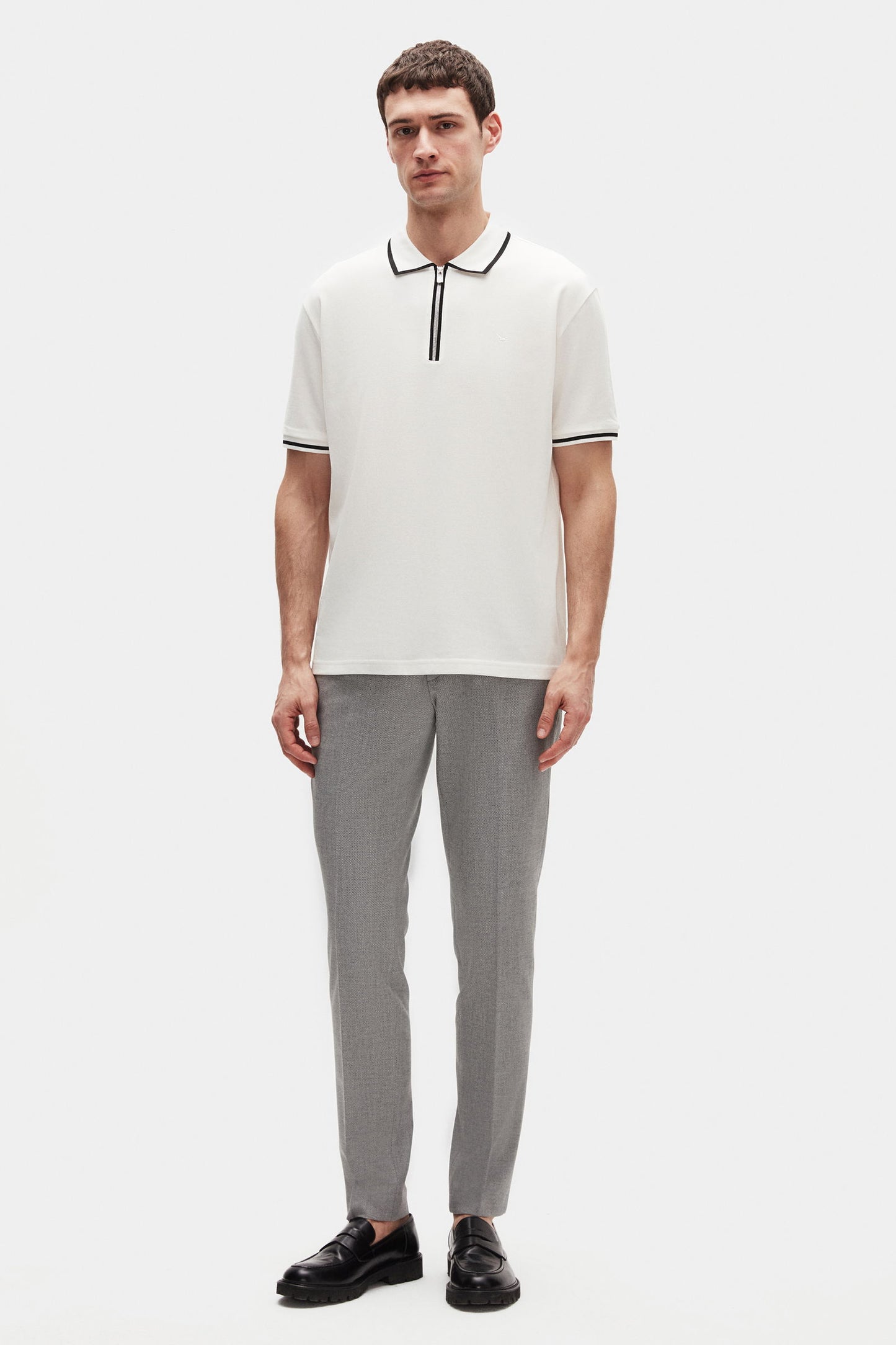 Ds Damat Regular Fit Ekru Polo Tişört