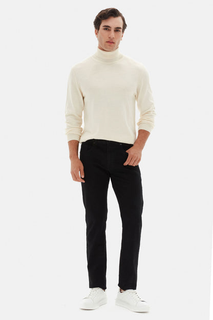 Twn Super Slim Fit Siyah Yıkamalı Denim Pantolon