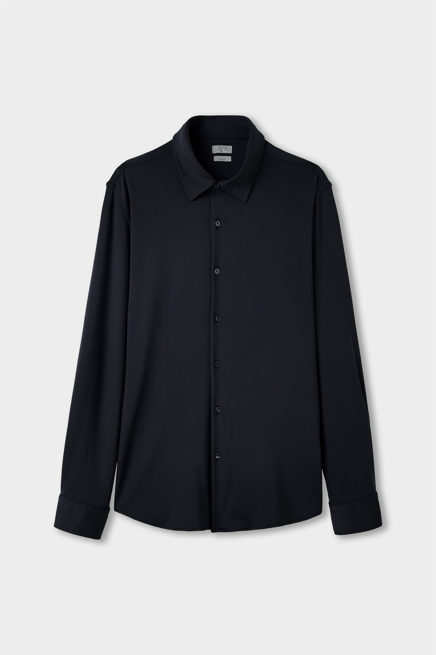 Twn Slim Fit Siyah Örme Gömlek