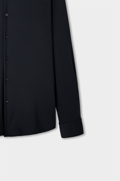 Twn Slim Fit Siyah Örme Gömlek