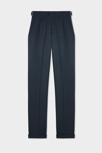 Ds Damat Slim Fit Lacivert Armürlü Kumaş Pantolon