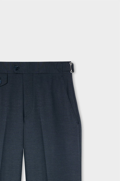 Ds Damat Slim Fit Lacivert Armürlü Kumaş Pantolon