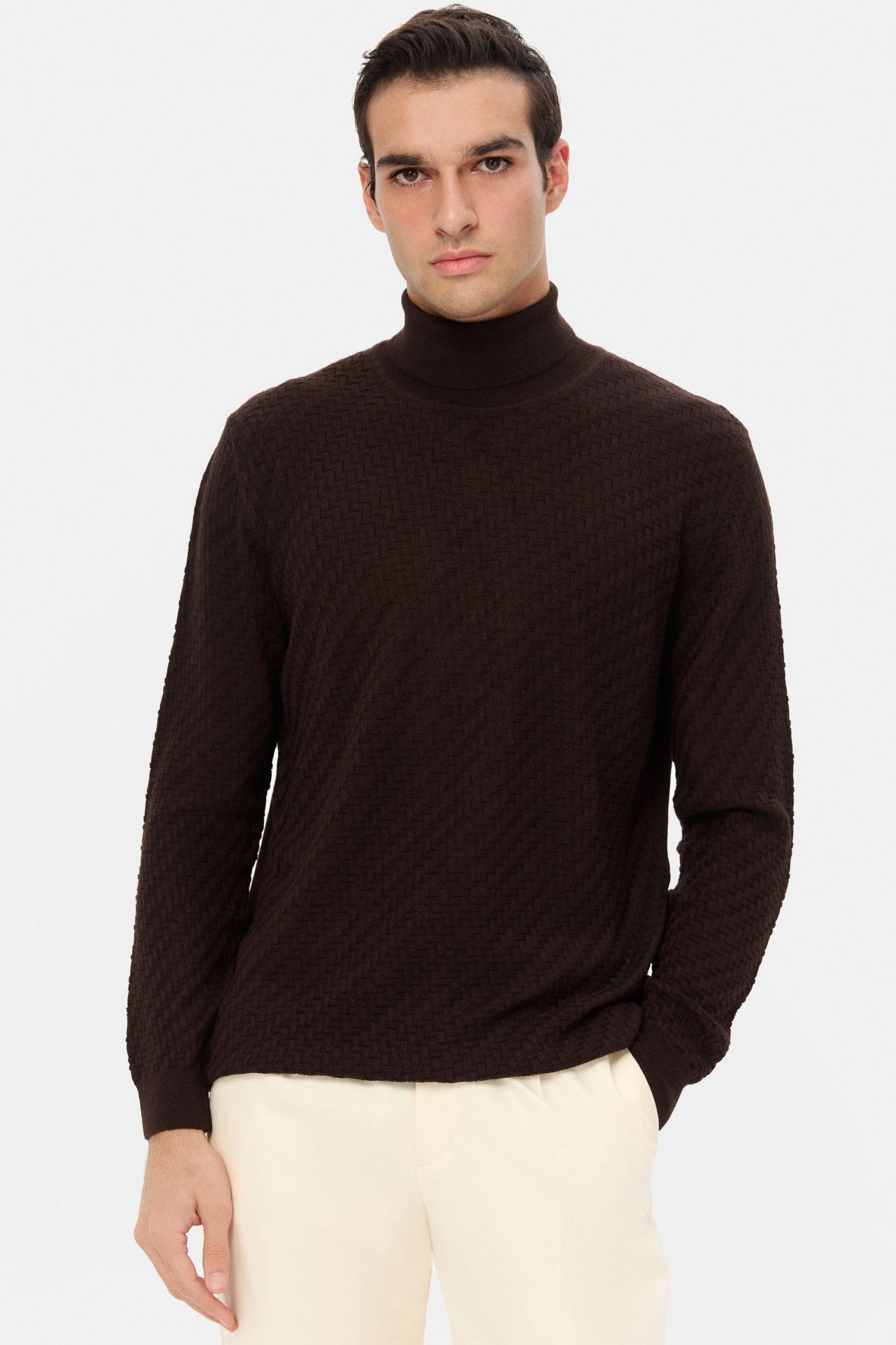 Ds Damat Regular Fit Kahverengi Kazak