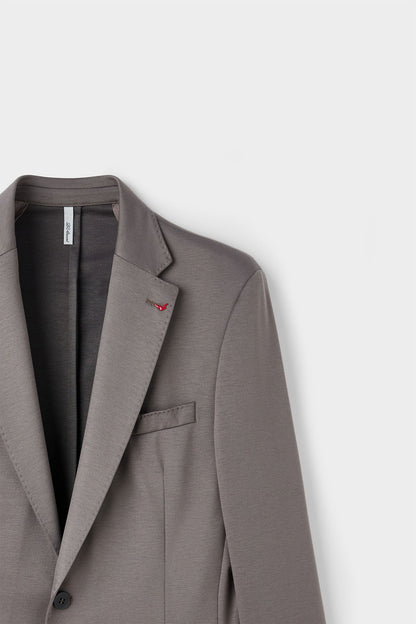 Ds Damat Slim Fit Vizon Baskılı Takim Elbise