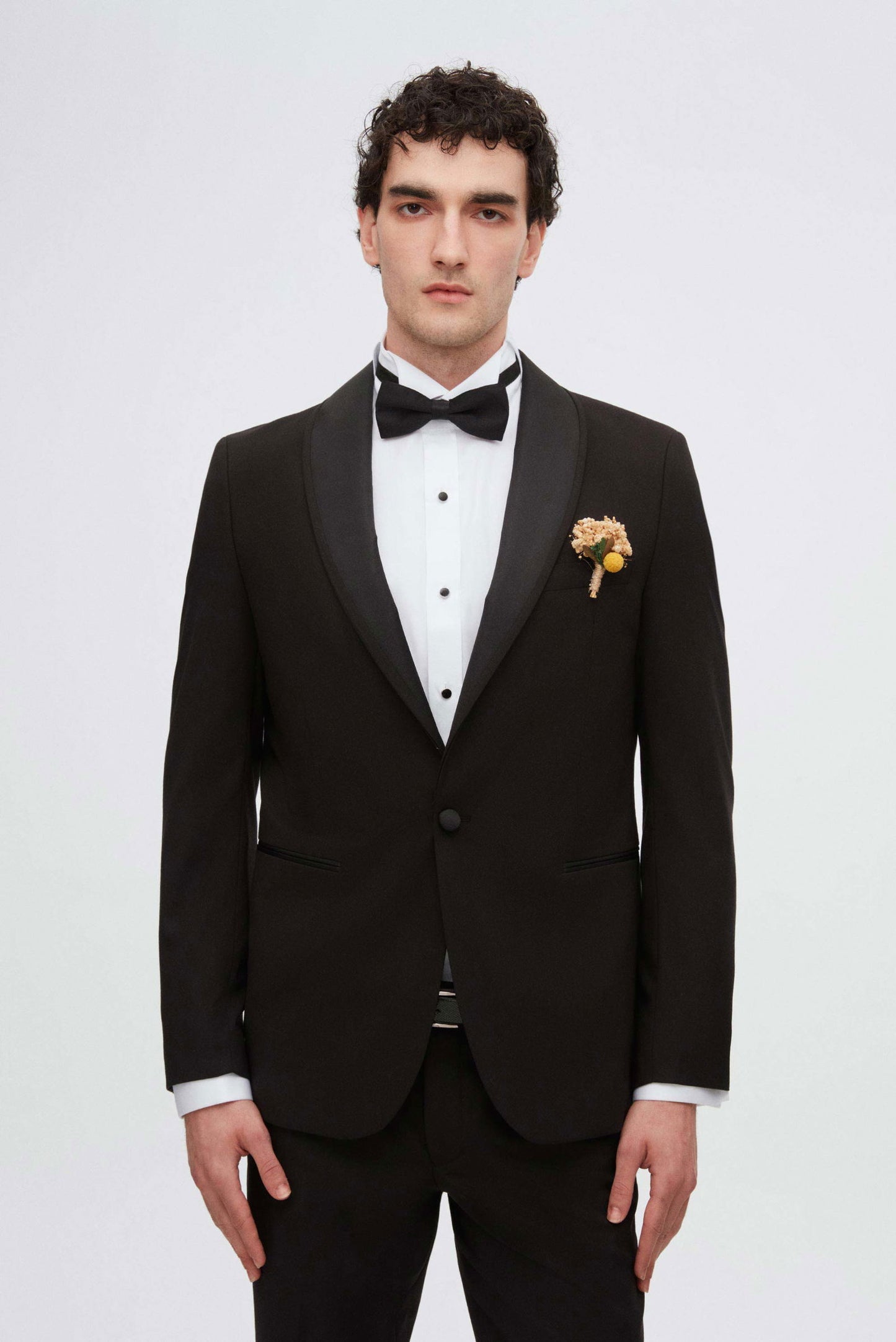 Twn Slim Fit Siyah Düz Smokin Takim Elbise