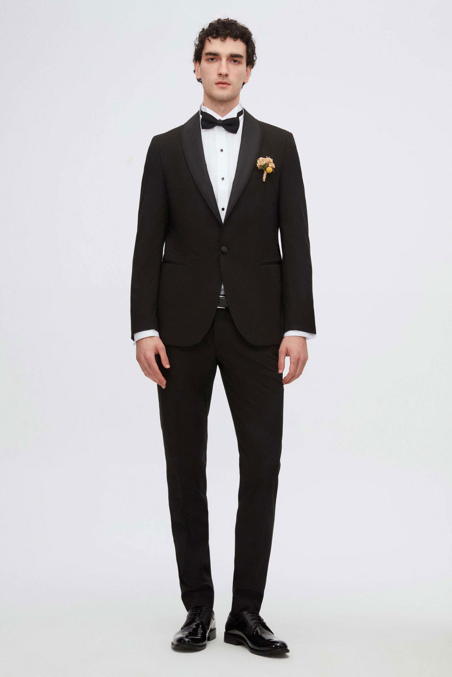 Twn Slim Fit Siyah Düz Smokin Takim Elbise