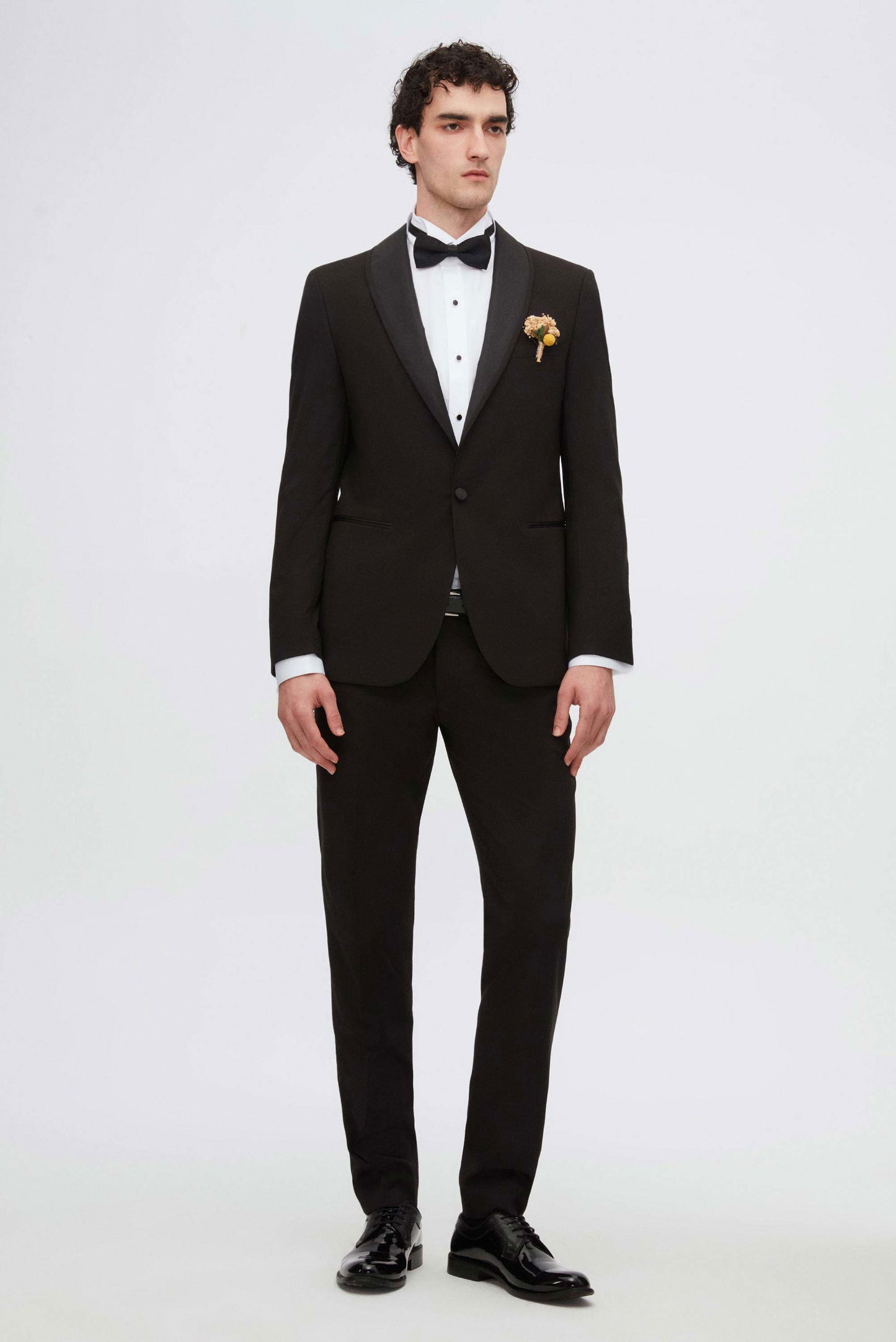 Twn Slim Fit Siyah Düz Smokin Takim Elbise