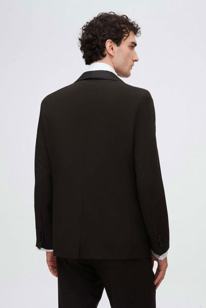 Twn Slim Fit Siyah Düz Smokin Takim Elbise