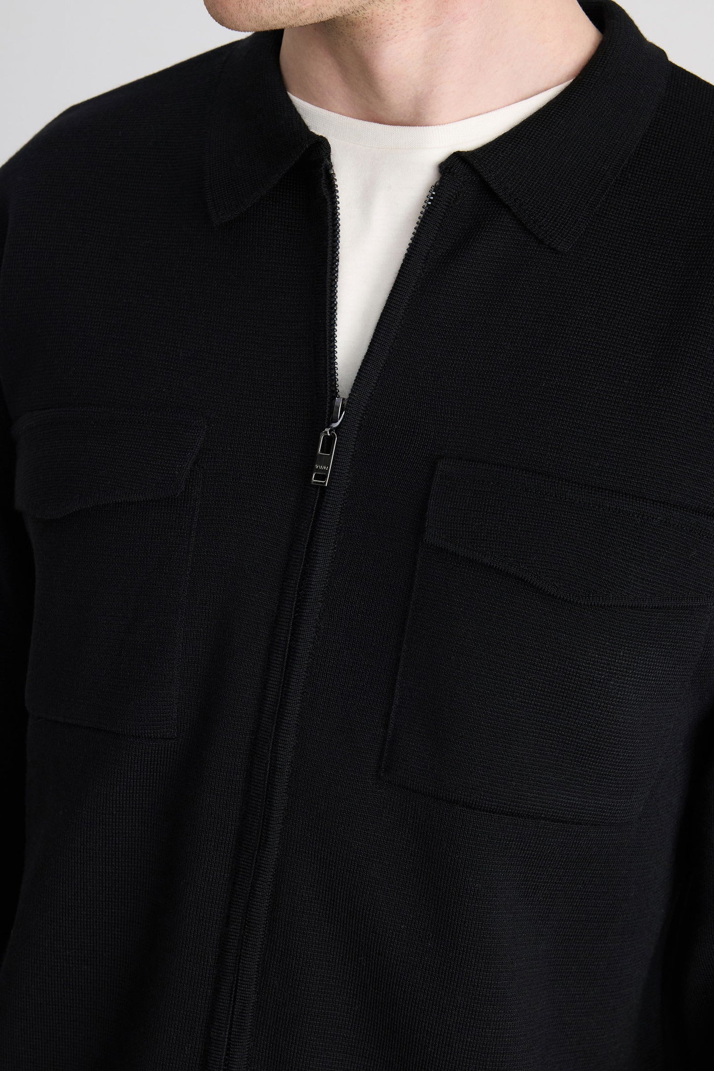 Twn Slim Fit Siyah Yünlü Ceket