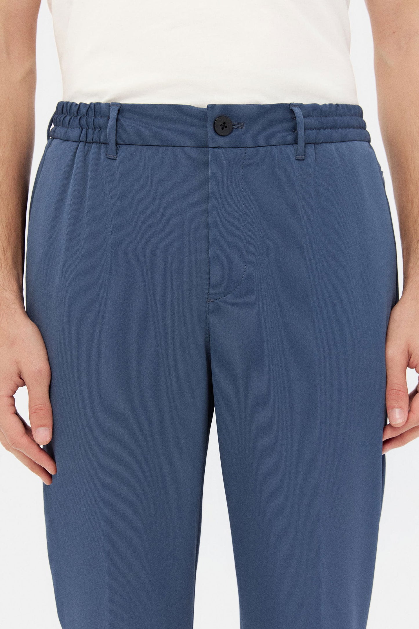 Ds Damat Relaxed Fit Indigo Düz Jogger Pantolon