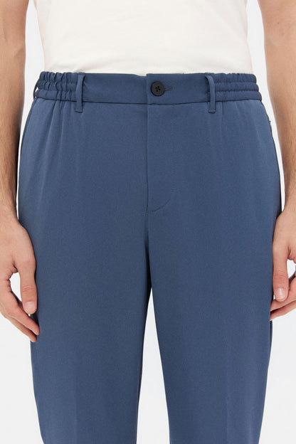Ds Damat Relaxed Fit Indigo Düz Jogger Pantolon