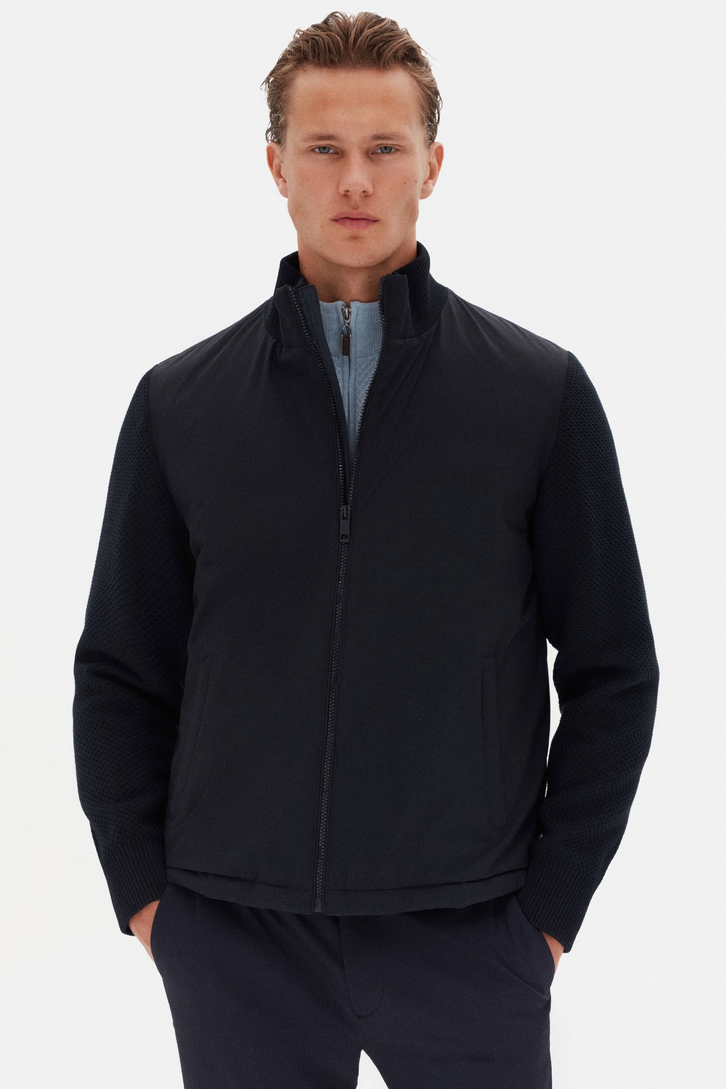 Ds Damat Regular Fit Lacivert Düz Mont