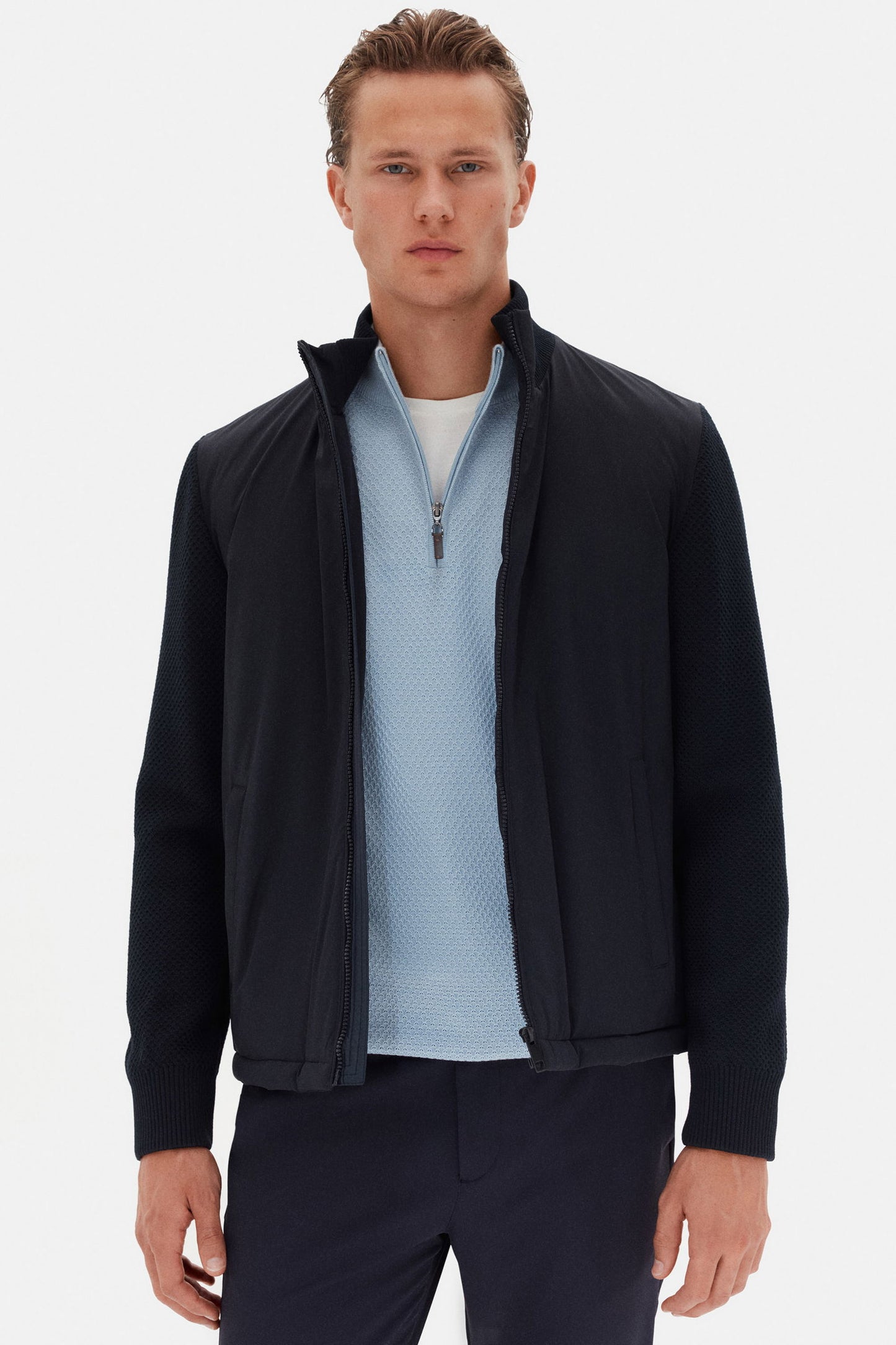 Ds Damat Regular Fit Lacivert Düz Mont